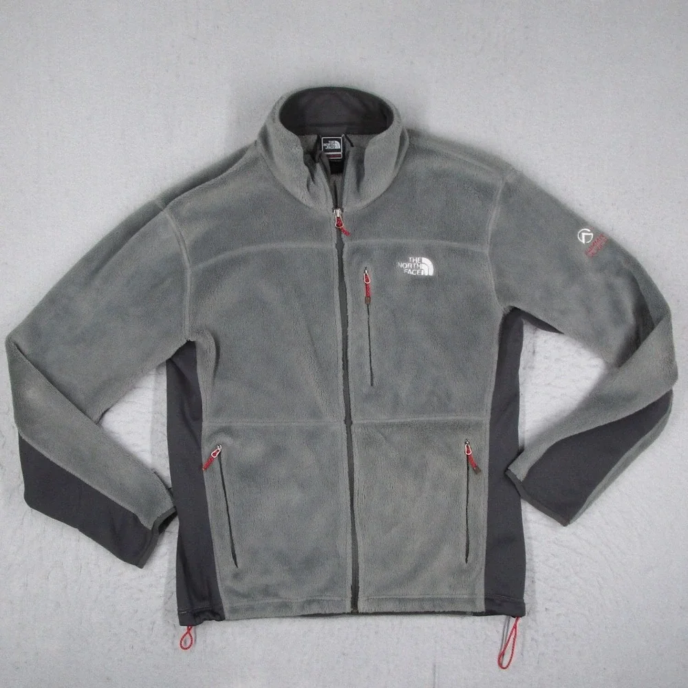 The North Face Summit Series Fleece Jacket Mens Large Gray Full Zip Technical